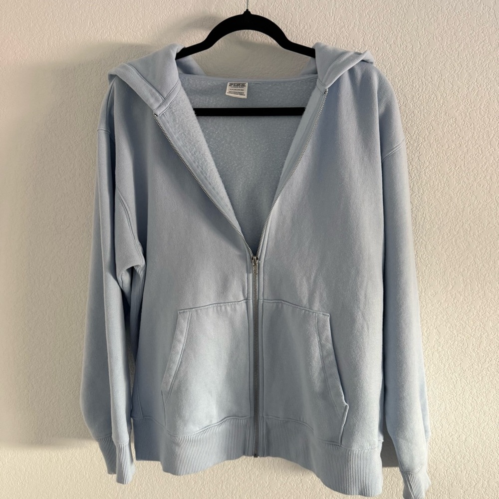 PINK Victoria's Secret Soft Blue Oversize Hoodie